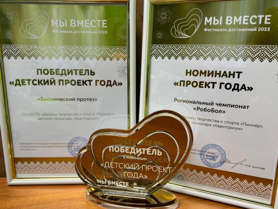 Дворец творчества и спорта «Пионер» отмечен на Фестивале достижений «Мы вместе» Дворец творчества и спорта «Пионер» отмечен на Фестивале достижений «Мы вместе»