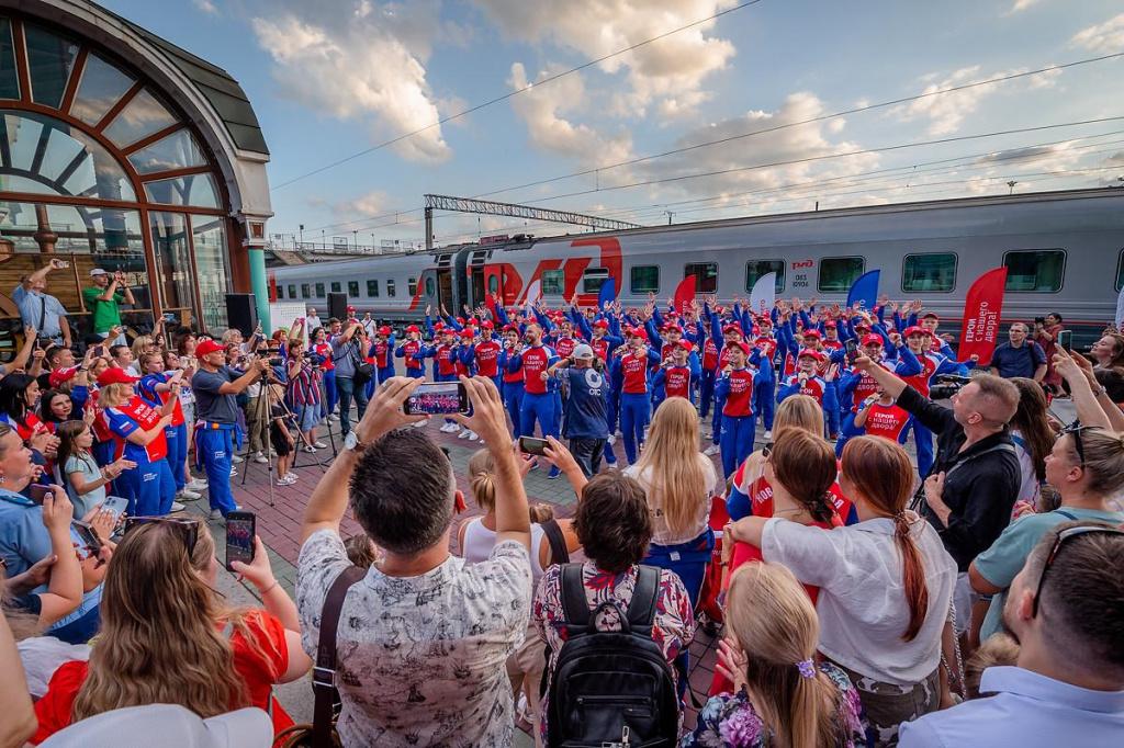 Участники всероссийской акции «Поезд героев» проведут день в Тюмени Участники всероссийской акции «Поезд героев» проведут день в Тюмени